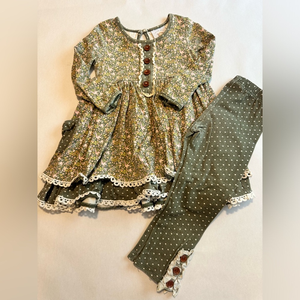PLAY 3T Swoon Baby Floral Olive Set